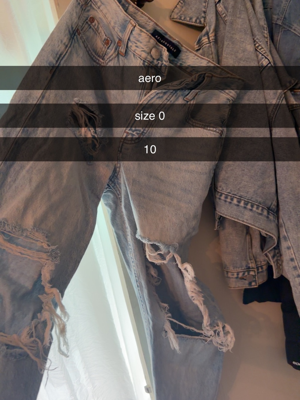 Aeropostale Light Blue Ripped Skinny Men’s Jeans